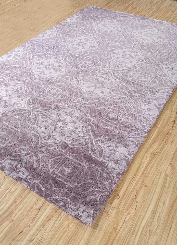 Wollteppich - 240 x 150 cm - lila