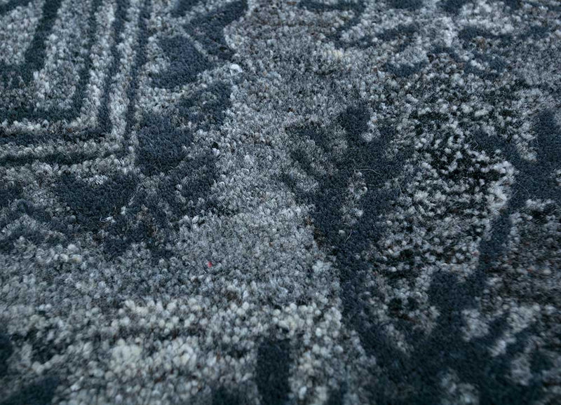 Wollteppich - 240 x 150 cm - seeblau