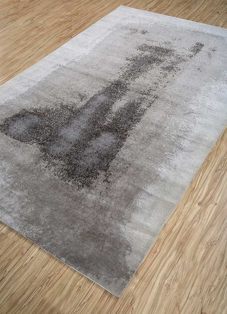 Wollteppich - 240 x 150 cm - hellgrau