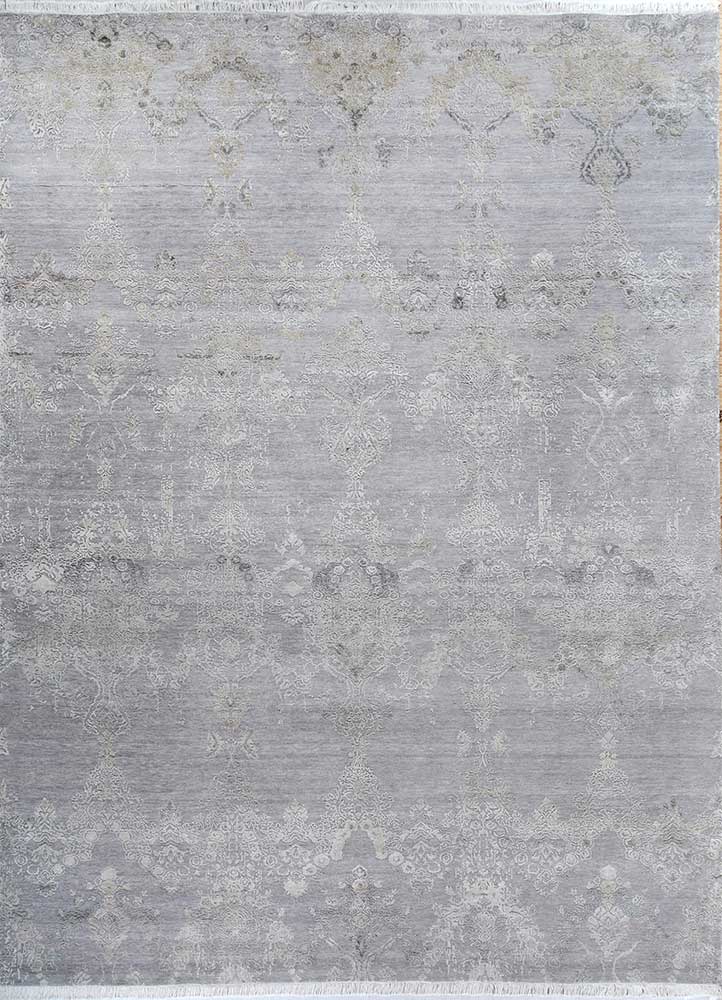 Wollteppich - 270 x 360 cm - hellgrau
