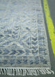 Wollteppich - 435 x 360 cm - hellblau