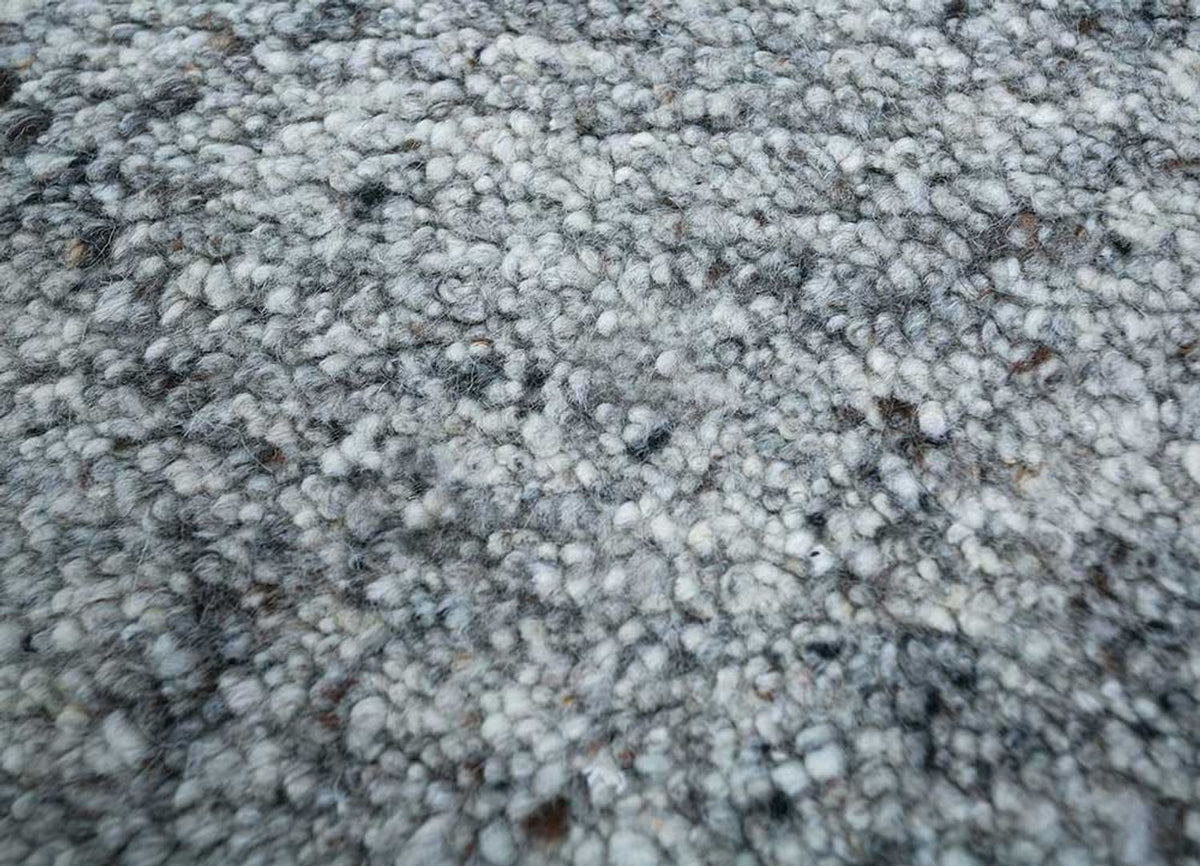 Wollteppich - 240 x 150 cm - hellgrau