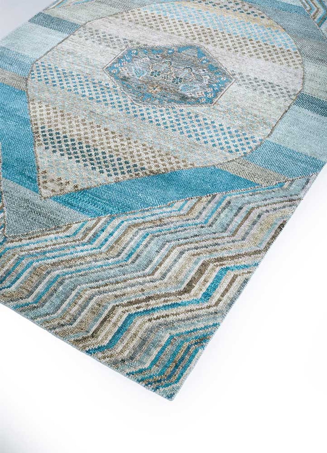 Wollteppich - 240 x 150 cm - mehrfarbig