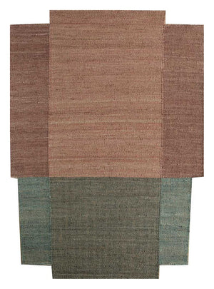 Sisalteppich sonderform  - 300 x 240 cm - mehrfarbig