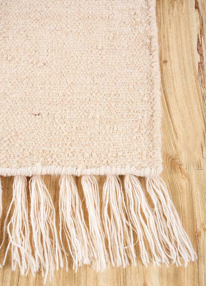 Wollteppich - 90 x 60 cm - beige