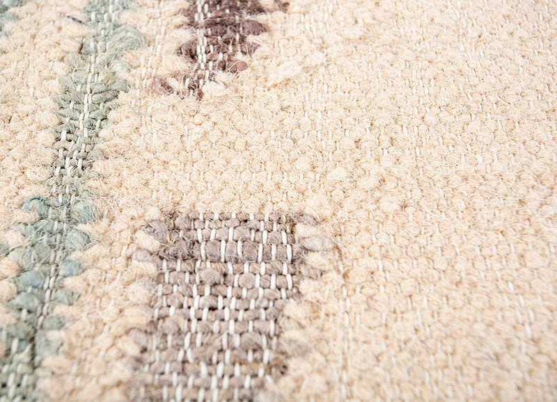 Wollteppich - 90 x 60 cm - beige