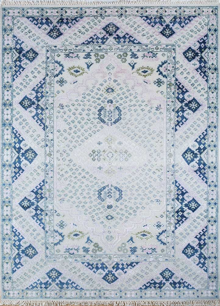 Wollteppich - 270 x 180 cm - blau