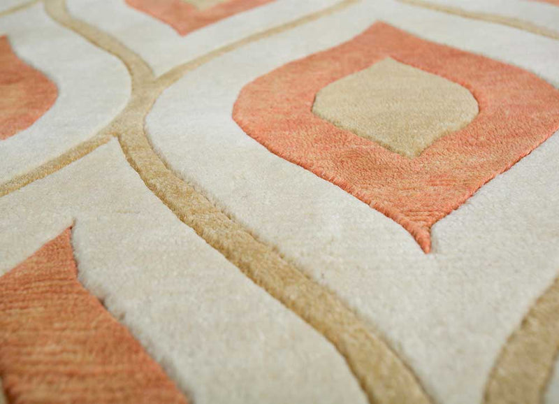 Wollteppich - 585 x 390 cm - creme