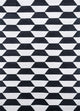 Wollteppich - 330 x 240 cm - schwarz-weiß