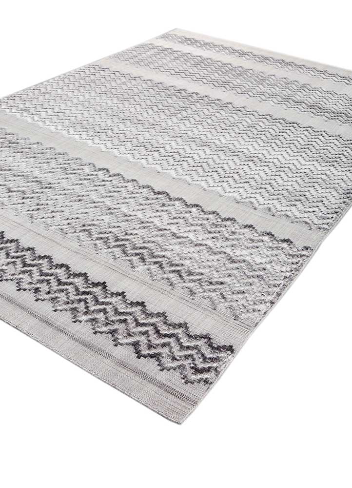 Viskose Teppich - 270 x 180 cm - hellgrau