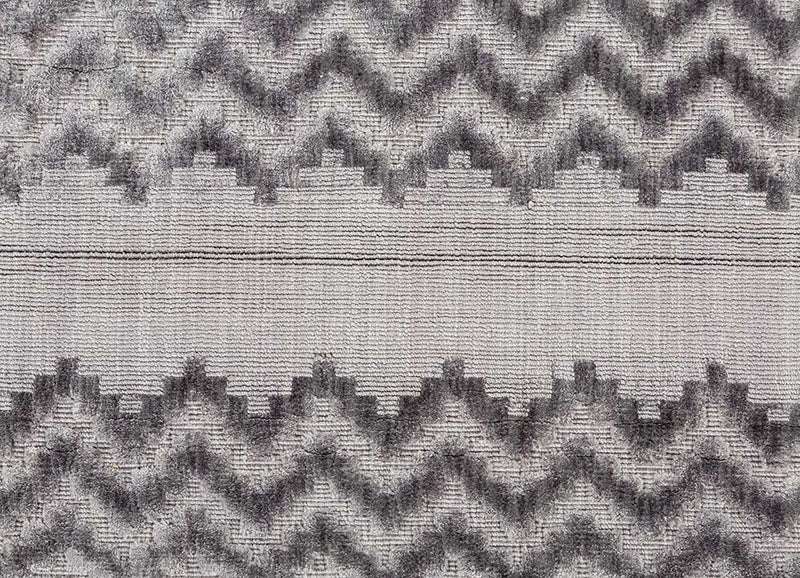 Viskose Teppich - 270 x 180 cm - hellgrau