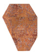 Wollteppich sonderform  - 212 x 167 cm - orange