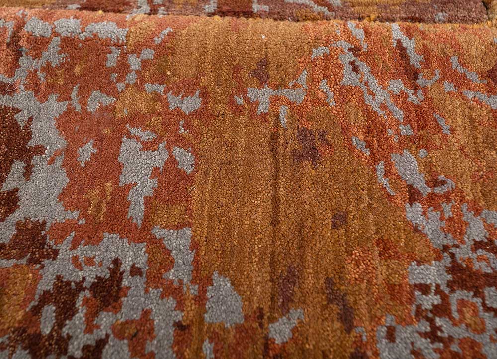 Wollteppich sonderform  - 212 x 167 cm - orange