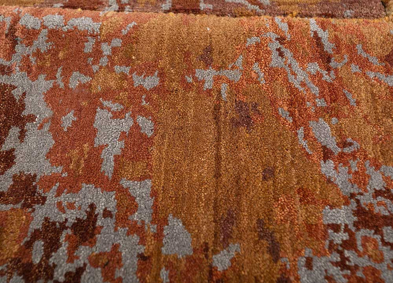 Wollteppich sonderform  - 212 x 167 cm - orange