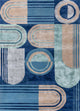 Wollteppich - 270 x 180 cm - blau