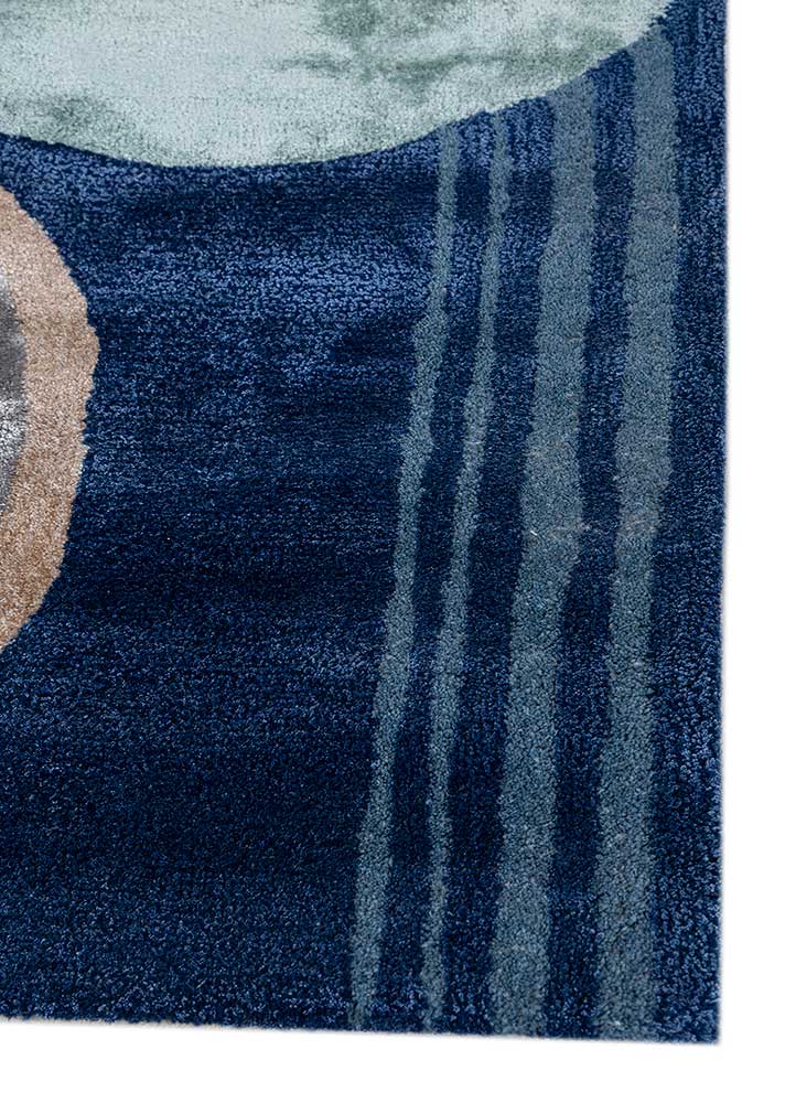 Wollteppich - 270 x 180 cm - blau