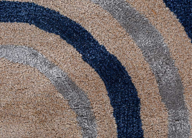 Wollteppich - 270 x 180 cm - blau