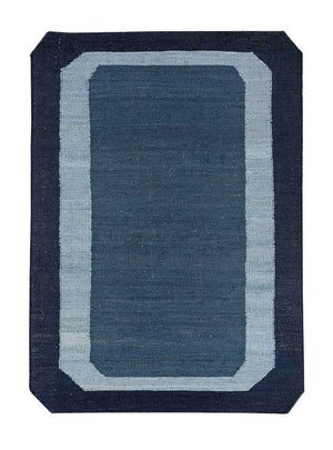 Sisalteppich sonderform  - 270 x 180 cm - blau