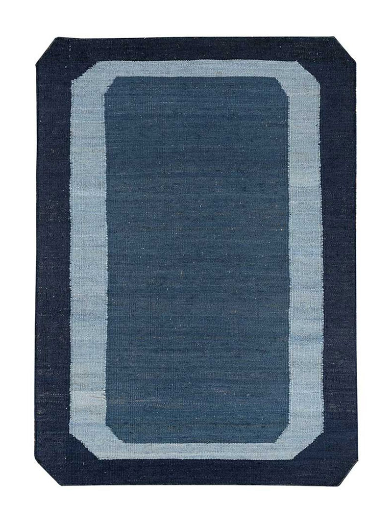 Sisalteppich sonderform  - 270 x 180 cm - blau