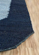 Sisalteppich sonderform  - 270 x 180 cm - blau
