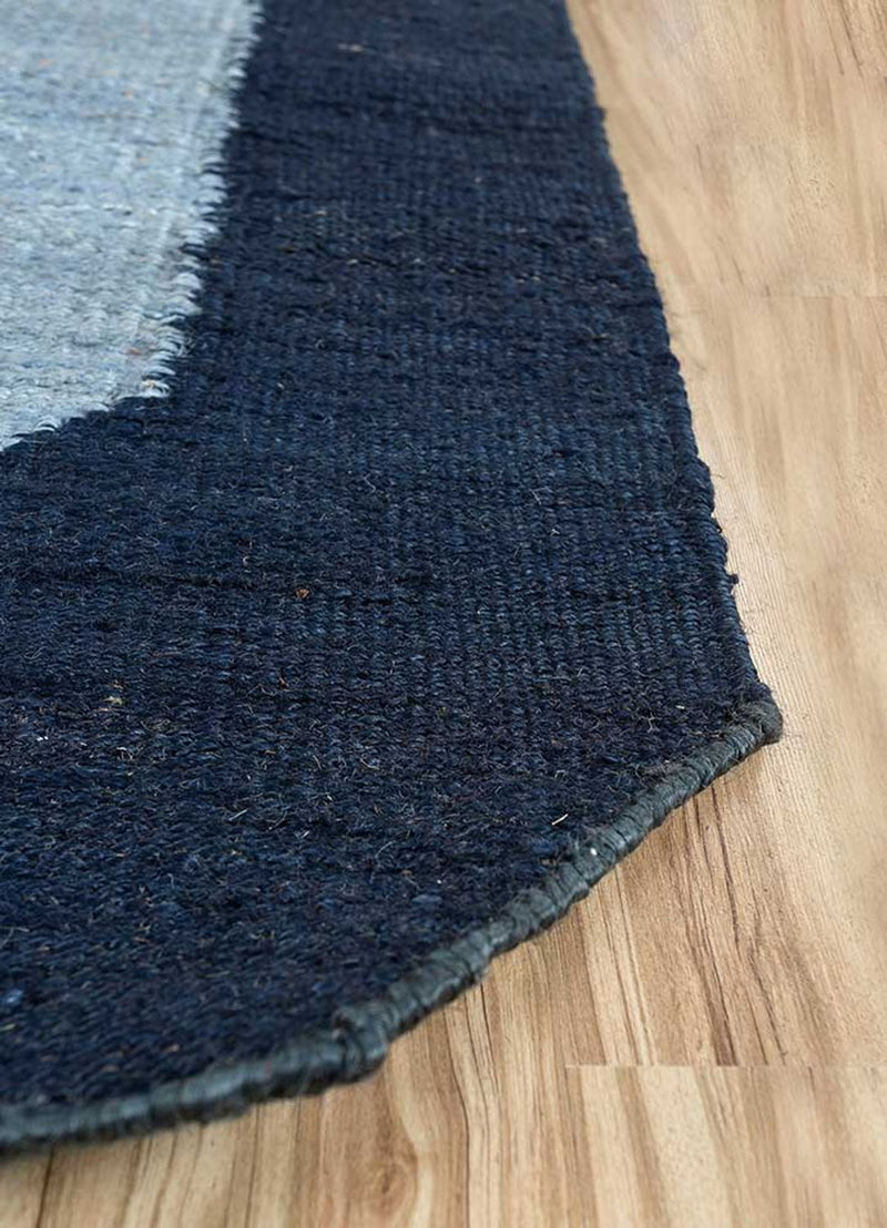Sisalteppich sonderform  - 270 x 180 cm - blau