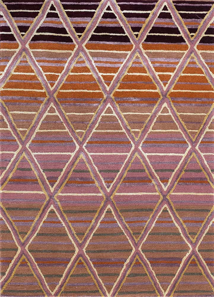 Wollteppich - 165 x 105 cm - orange