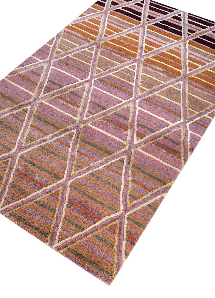 Wollteppich - 165 x 105 cm - orange
