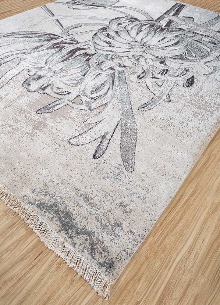 Designer Teppich - 300 x 240 cm - silber