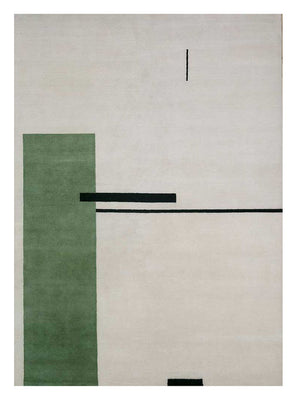 Wollteppich - 270 x 180 cm - hellgrau