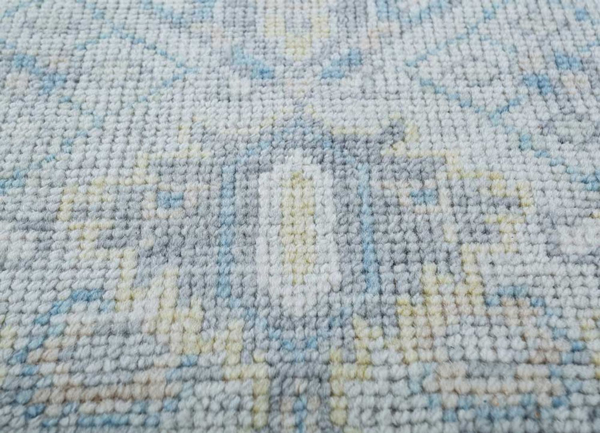 Wollteppich - 270 x 180 cm - hellblau