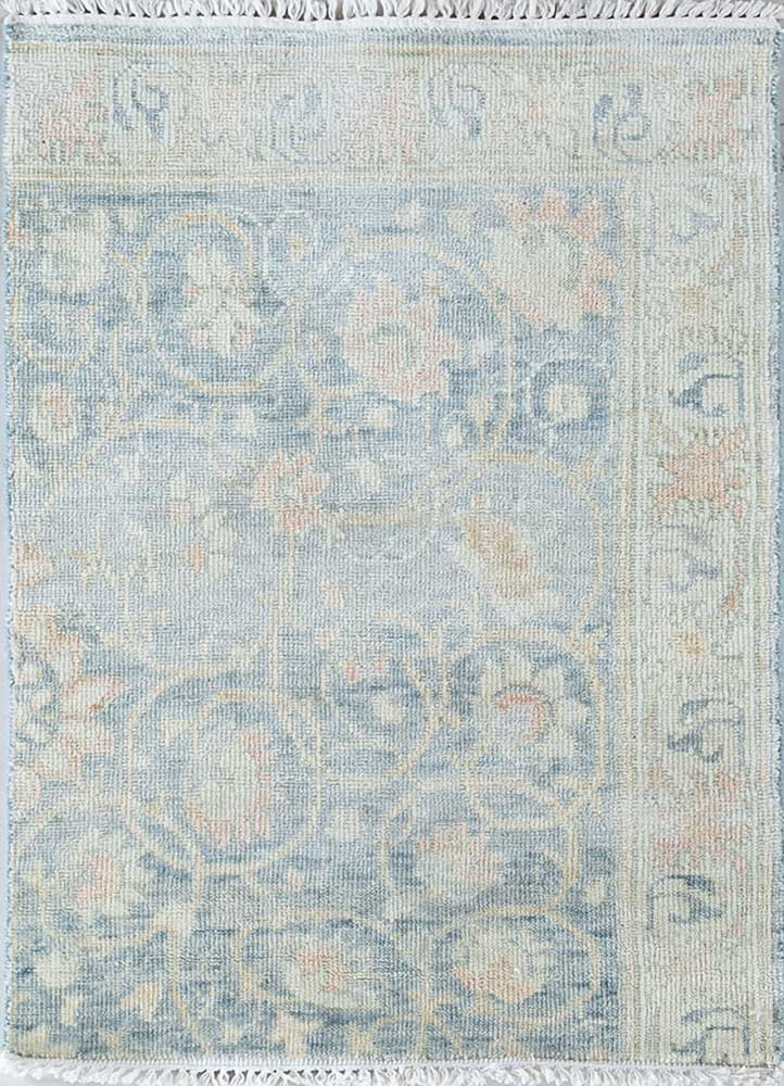 Wollteppich - 120 x 75 cm - blau