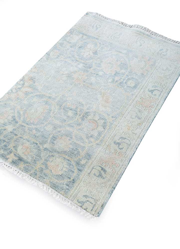 Wollteppich - 120 x 75 cm - blau