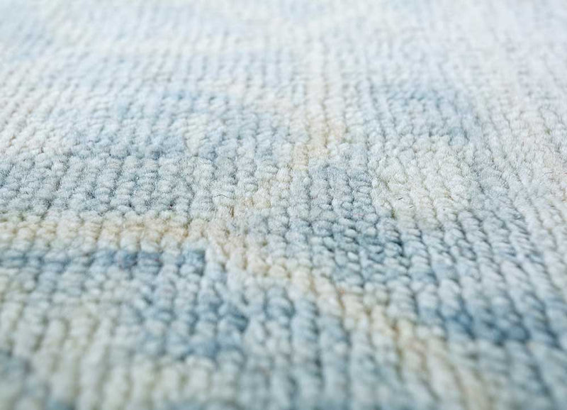 Wollteppich - 120 x 75 cm - blau