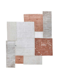 Wollteppich sonderform  - 180 x 150 cm - creme