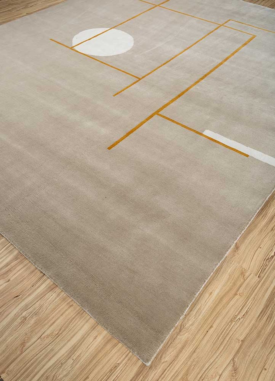 Wollteppich - 300 x 240 cm - dunkelbeige