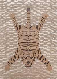 Wollteppich - 270 x 180 cm - beige