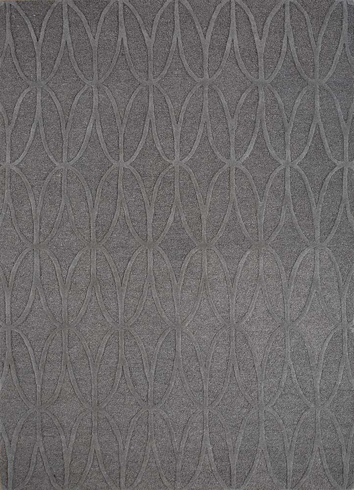 Wollteppich - 240 x 150 cm - grau
