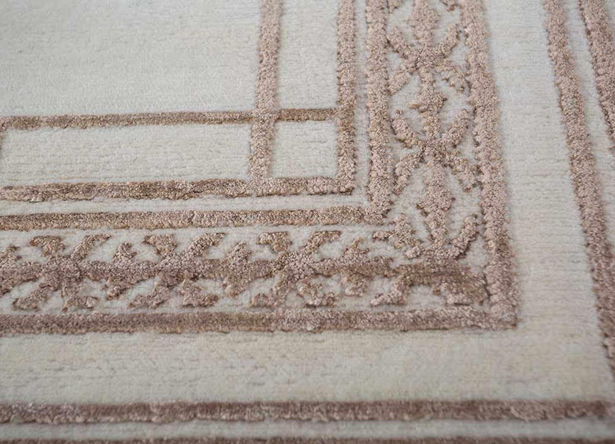 Wollteppich - 270 x 180 cm - hellgrau