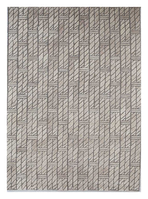 Wollteppich - 240 x 150 cm - dunkelbeige