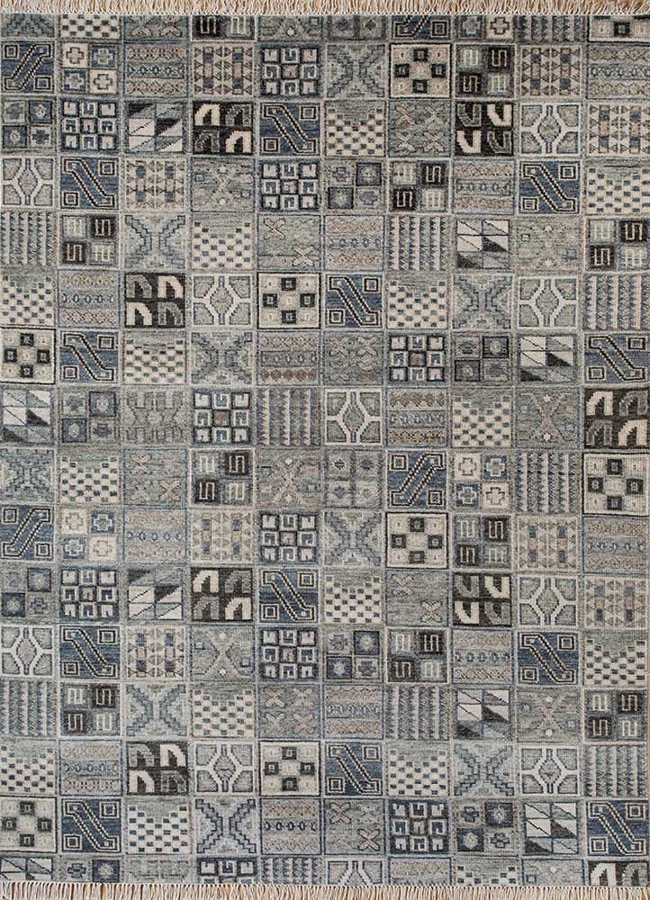 Wollteppich - 270 x 180 cm - blau