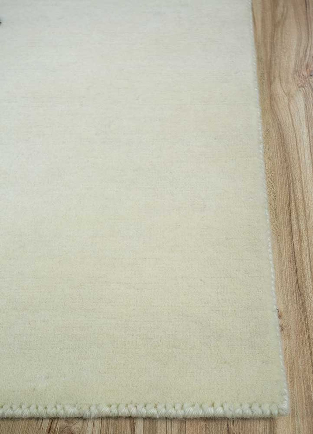 Wollteppich - 240 x 150 cm - hellgrau