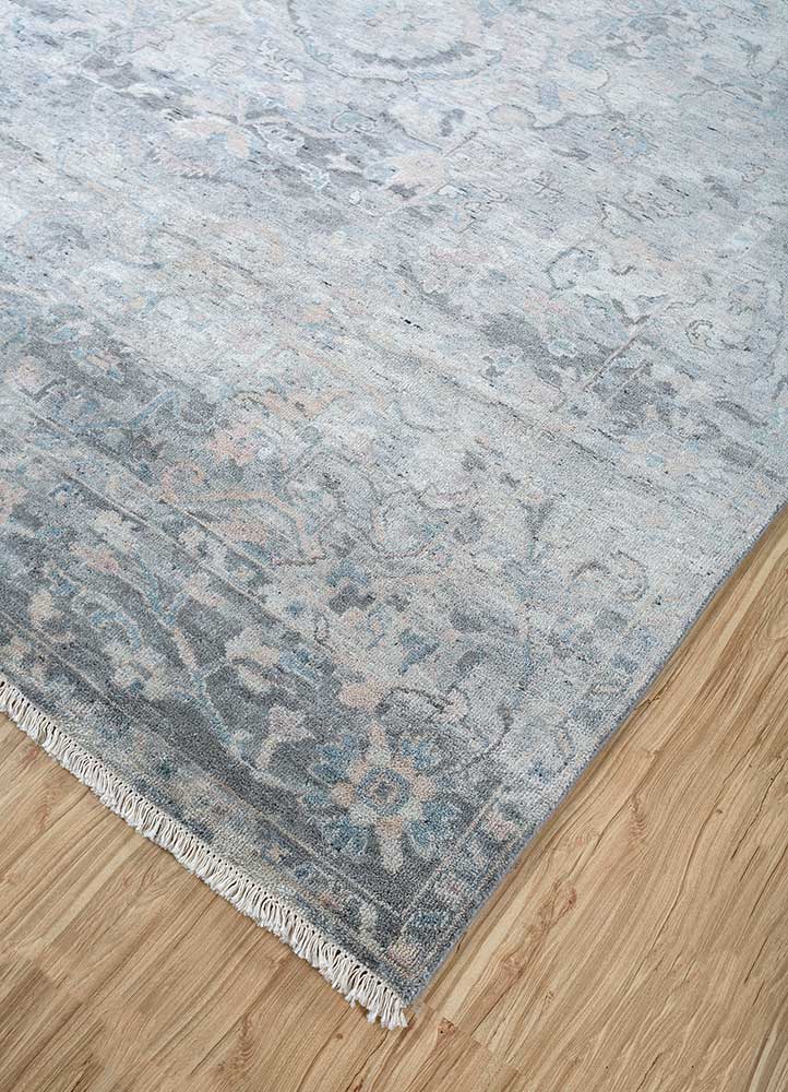 Wollteppich - 300 x 240 cm - grau