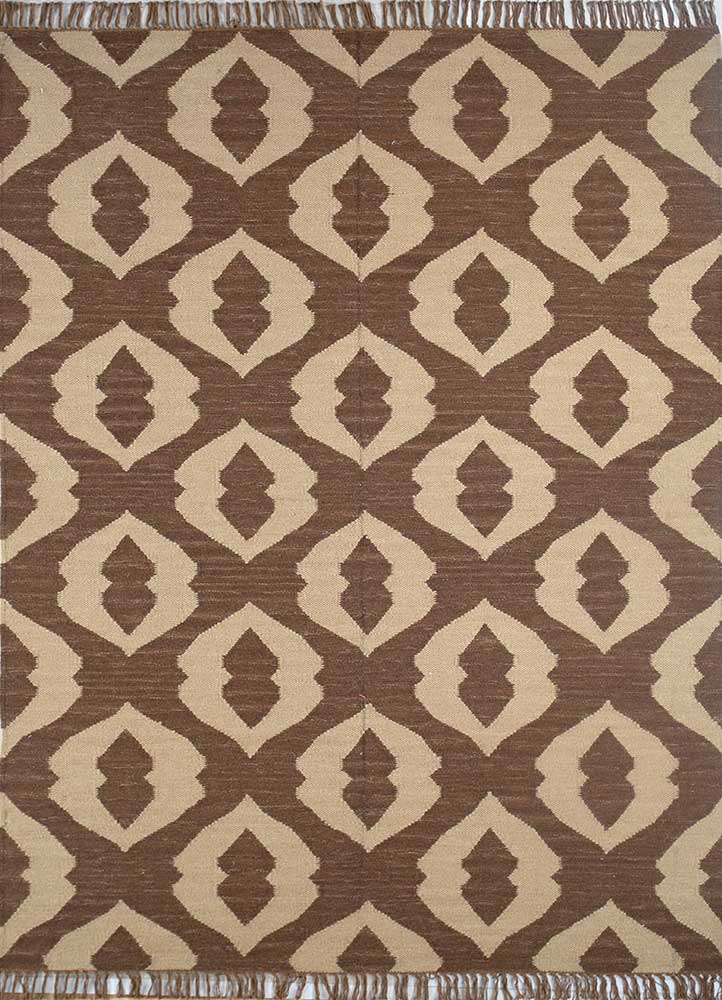 Wollteppich - 240 x 150 cm - braun