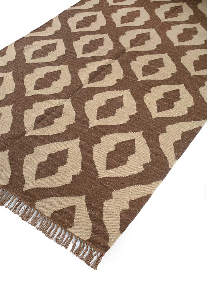 Wollteppich - 240 x 150 cm - braun