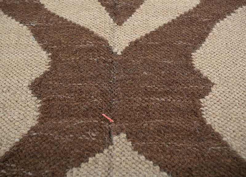 Wollteppich - 240 x 150 cm - braun