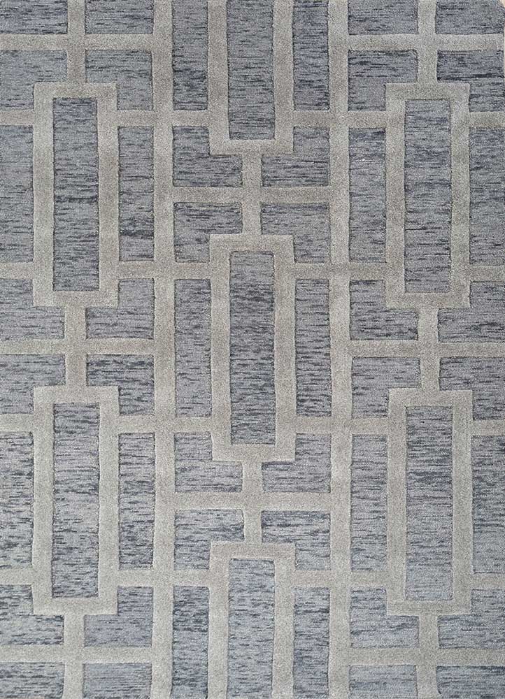 Wollteppich - 240 x 150 cm - grau