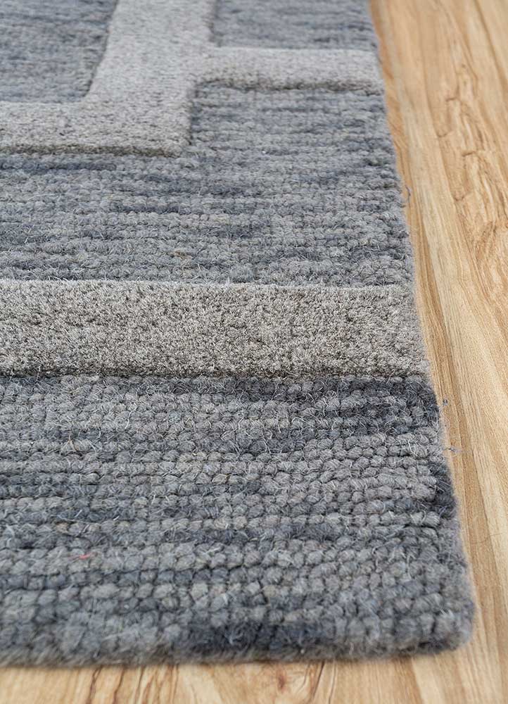 Wollteppich - 240 x 150 cm - grau