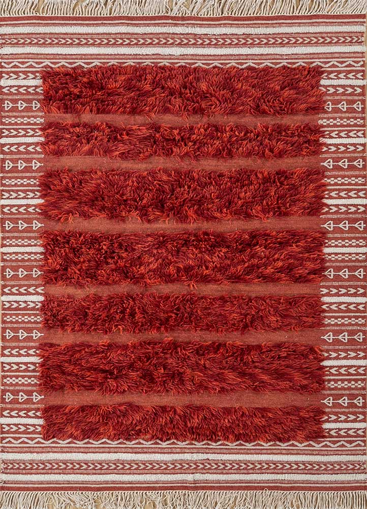 Wollteppich - 240 x 150 cm - orange
