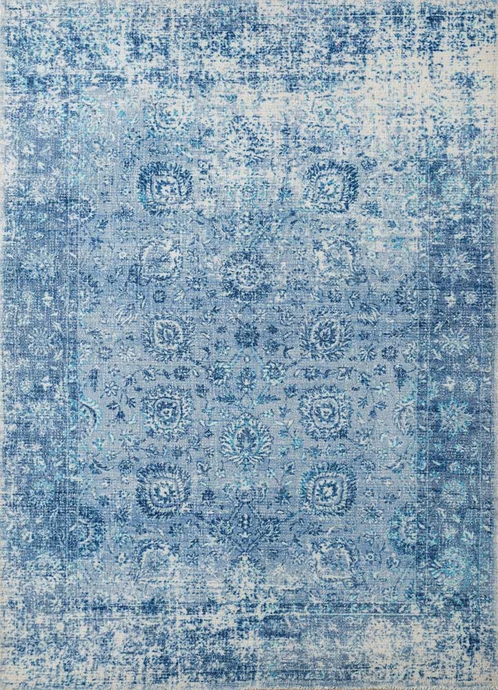 Wollteppich - 240 x 150 cm - blau