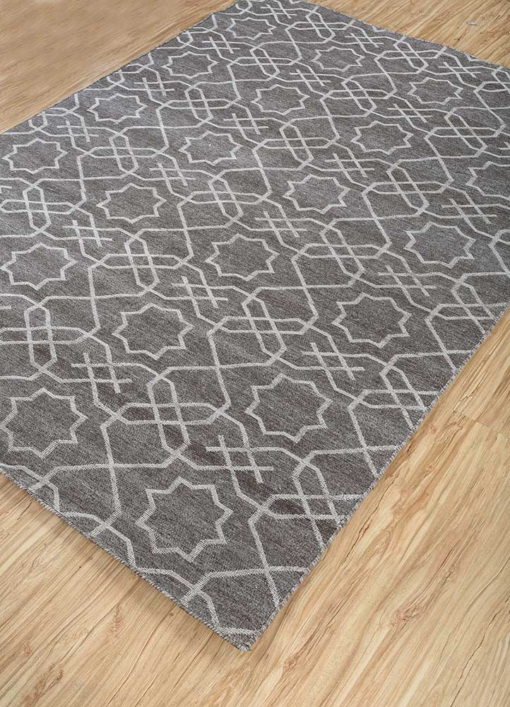 Wollteppich - 210 x 150 cm - grau